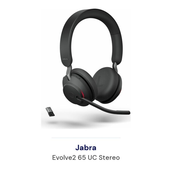 Jabra Evolve2 65 UC Stereo