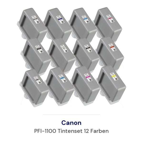 Canon PFI-1100 Tintenset 12 Farben