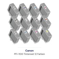 Canon PFI-1100 Tintenset 12 Farben
